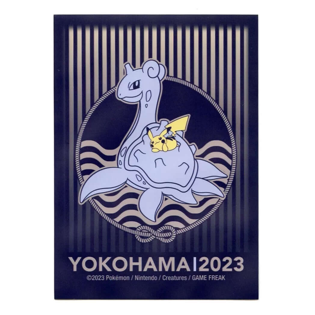 Pokémon TCG: 2023 Yokohama World Championships Lapras & Pikachu Card Sleeve - The Wright TCG