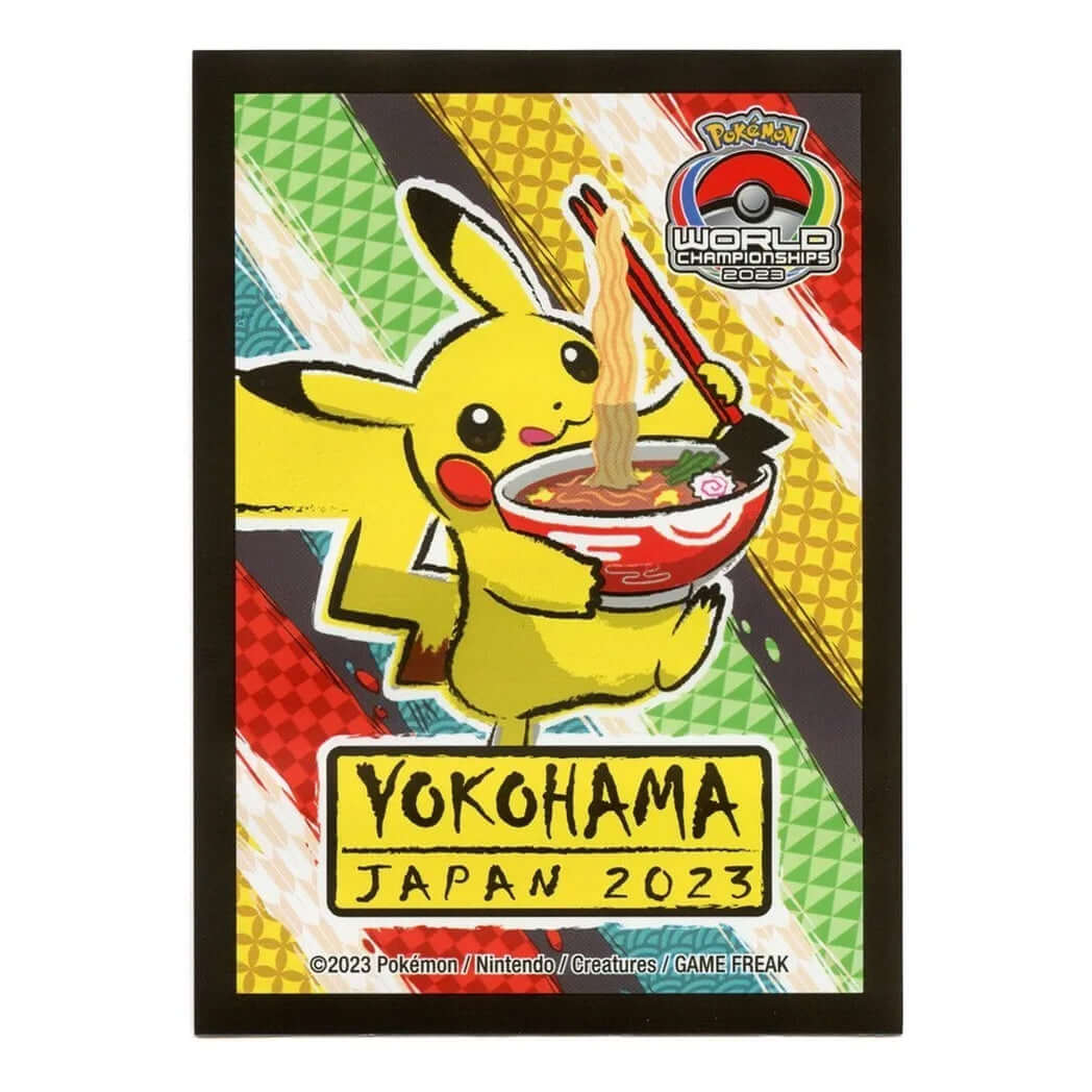 Pokémon TCG: 2023 Yokohama World Championships Pikachu Ramen Card Sleeves - The Wright TCG