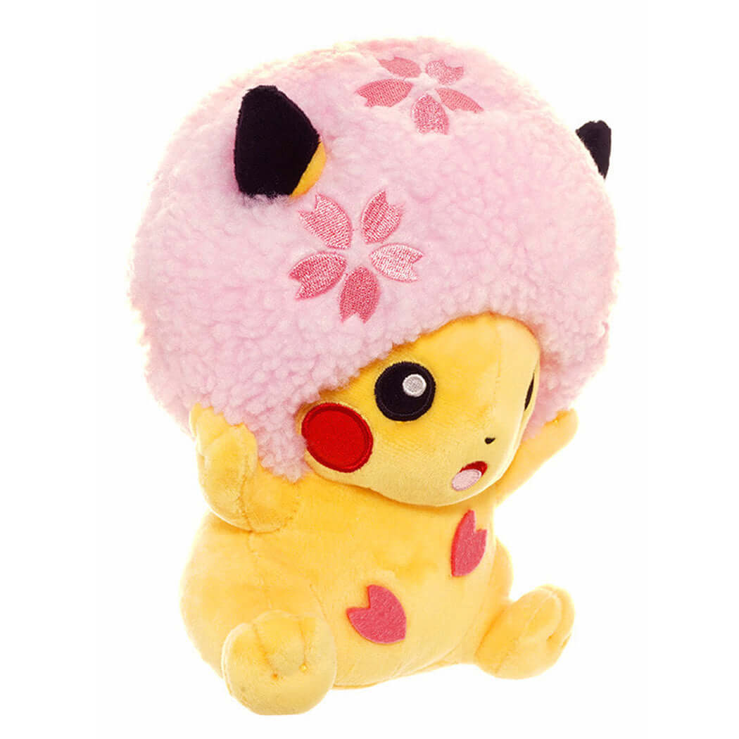 Pokémon Pikachu Sakura Afro Plush (Pokémon Center Tokyo DX Exclusive) - The Wright TCG