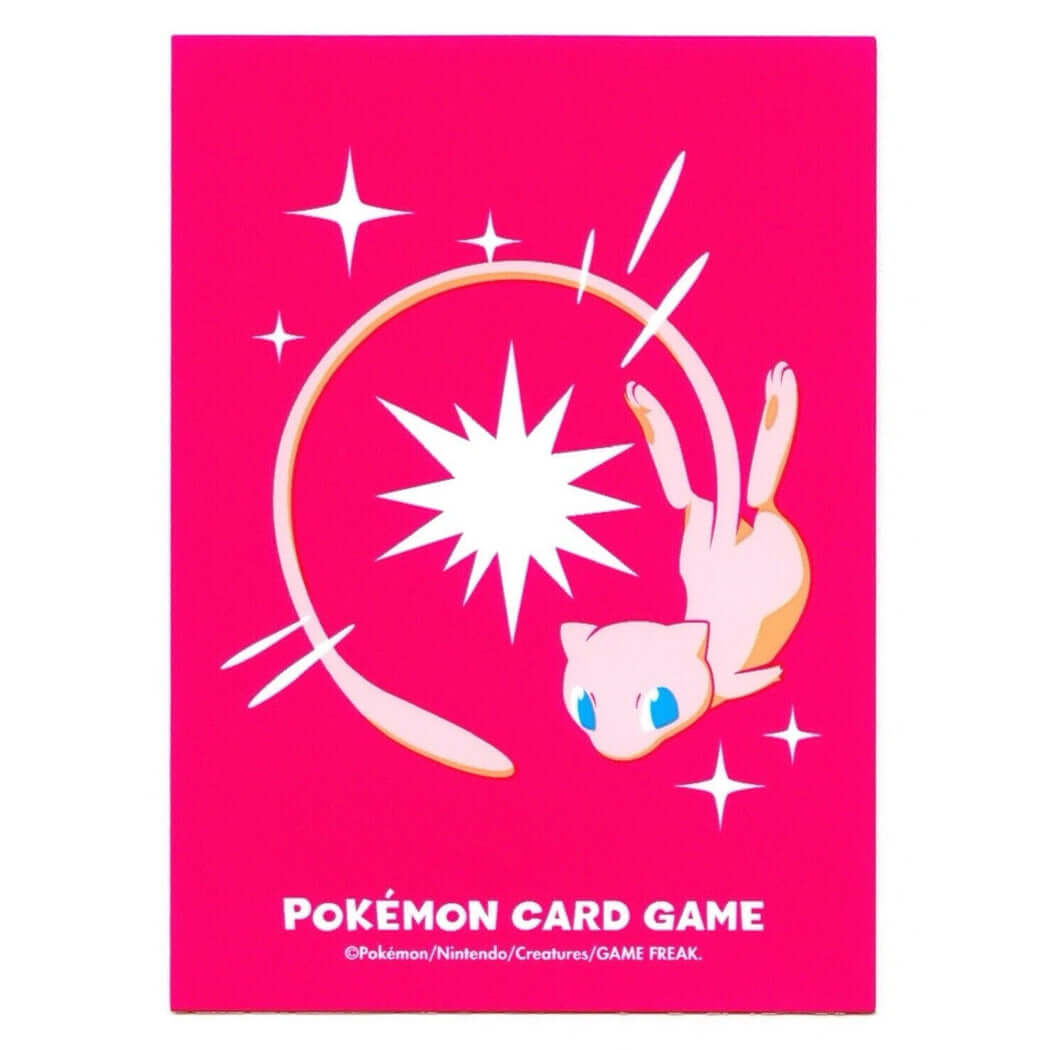 mew card sleeves Pokémon TCG: 2025 Pro Pink Mew Card Sleeves (64 Count)