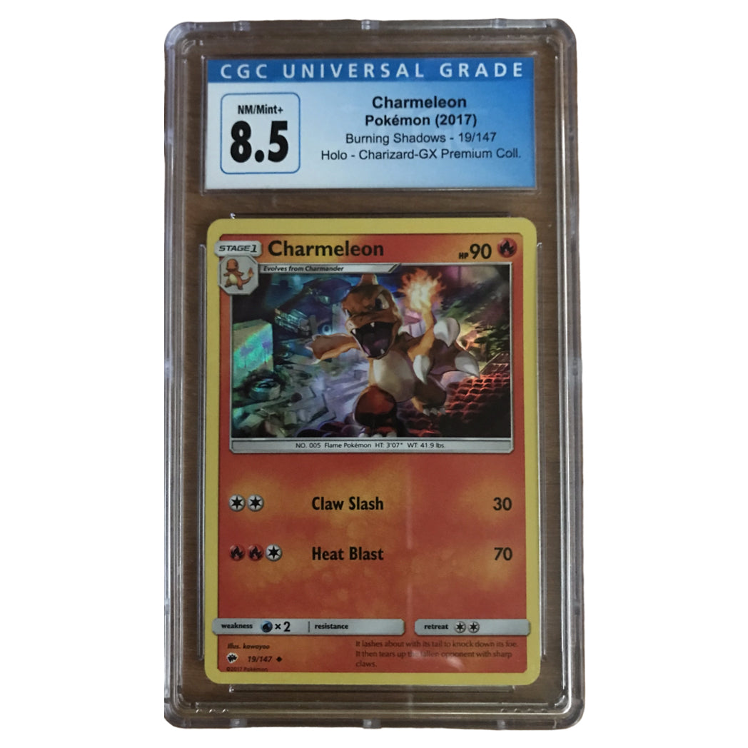 Charmeleon CGC 8.5 - 19/147 - Burning Shadows - The Wright TCG