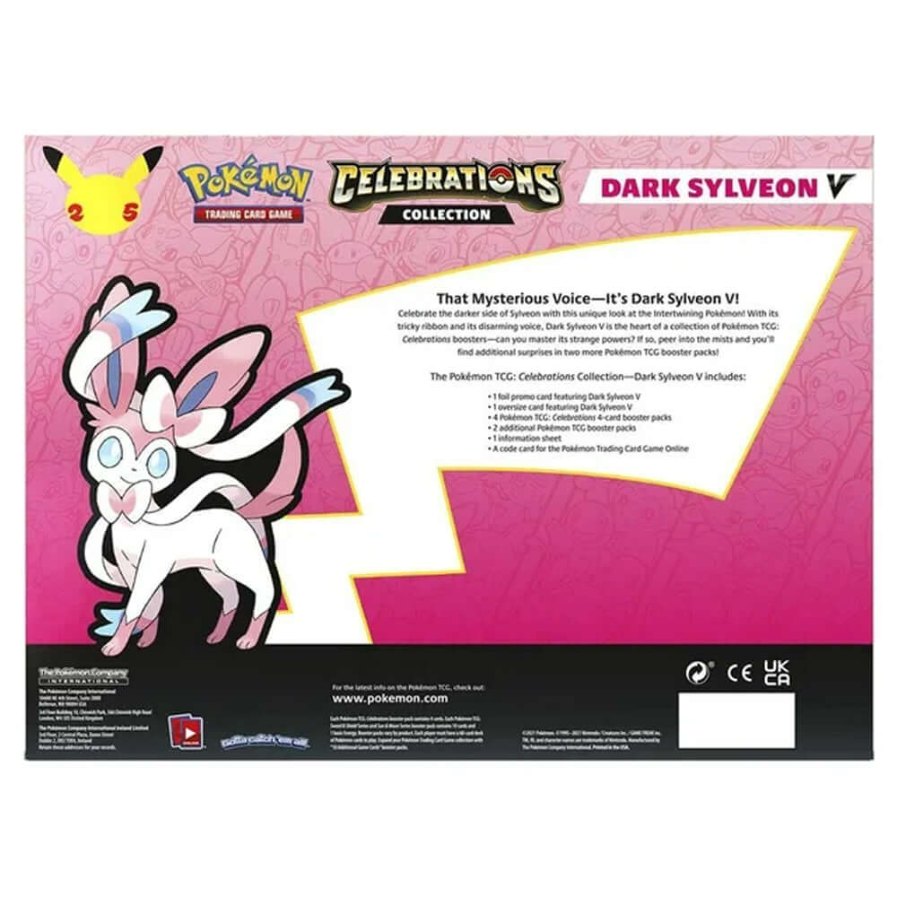  Pokémon TCG 25th Celebrations Dark Sylveon Collection Box