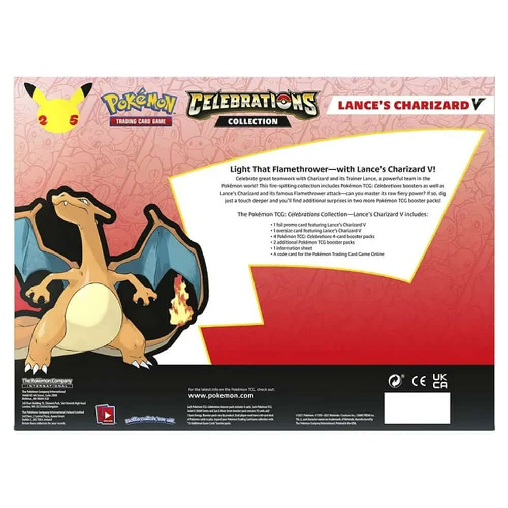  Pokémon TCG 25th Celebrations Lance's Charizard Collection Box