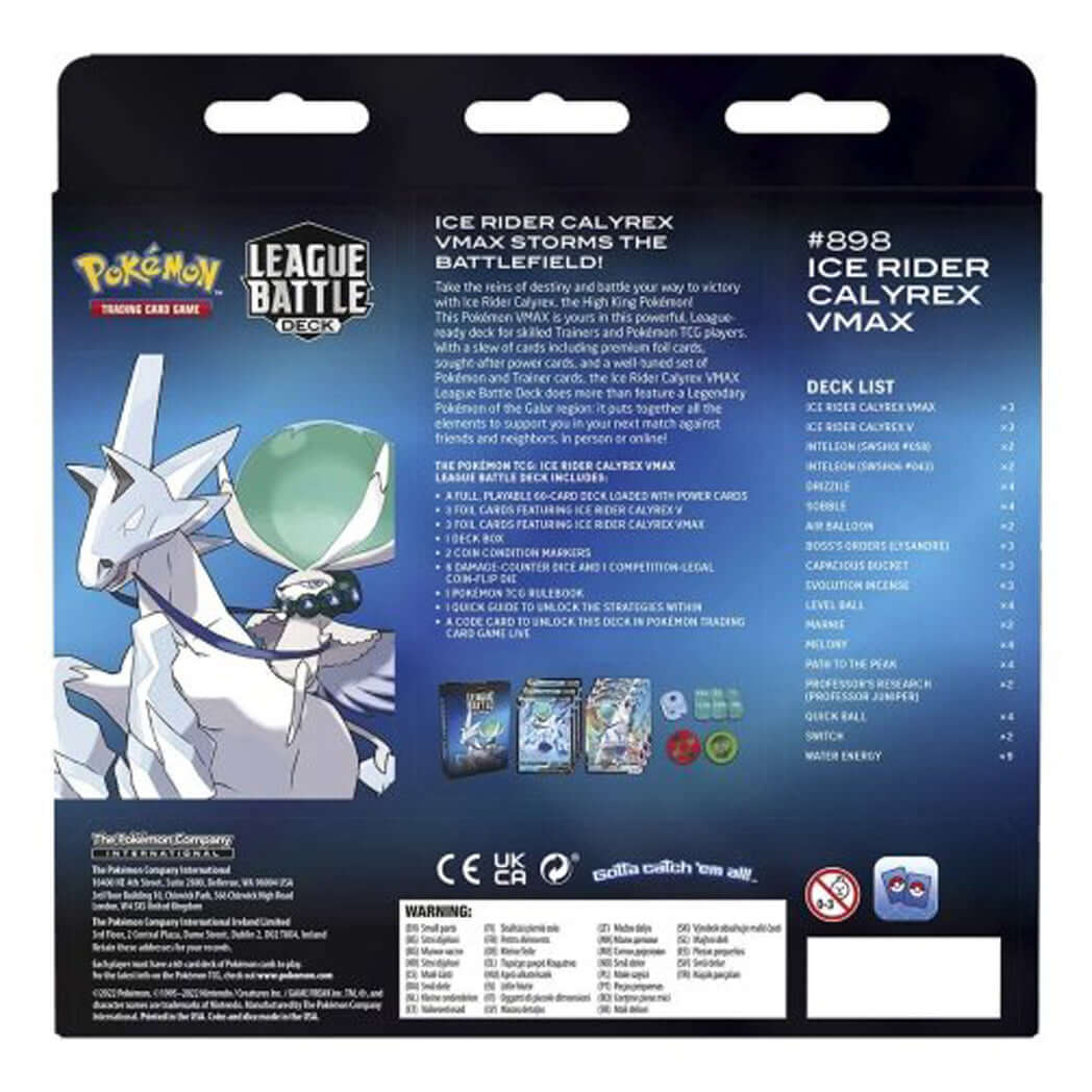 Pokemon TCG: Ice Rider Calyrex VMAX League Battle Deck - The Wright TCG