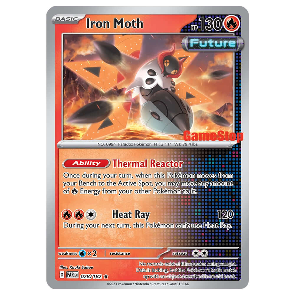 Pokemon Promo Card Iron Moth GameStop
