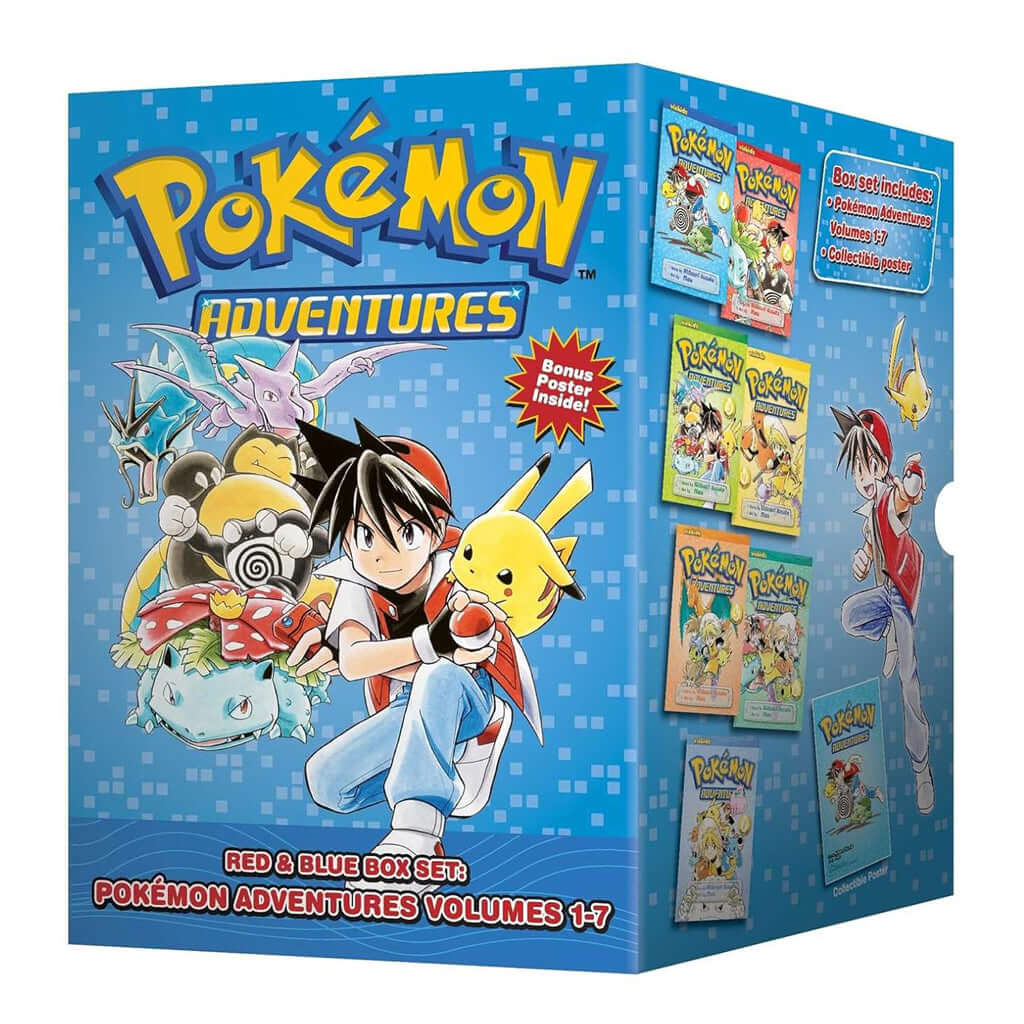 Pokémon Adventures Red & Blue Box Set Manga (Vols. 1-7)