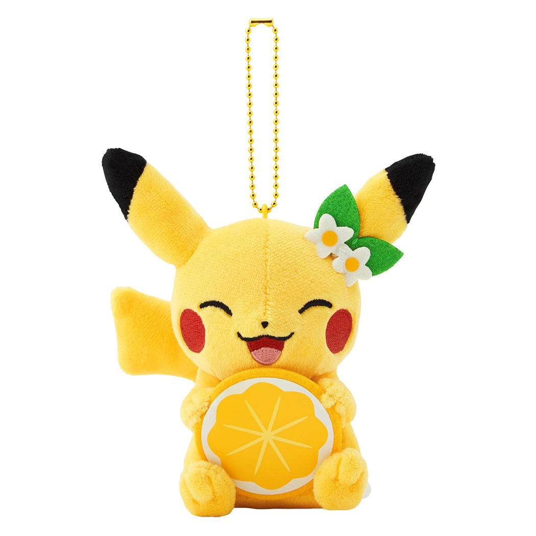 Pokémon Pikachu Lemon Keychain Plush (Pokémon Center Hiroshima Exclusive)