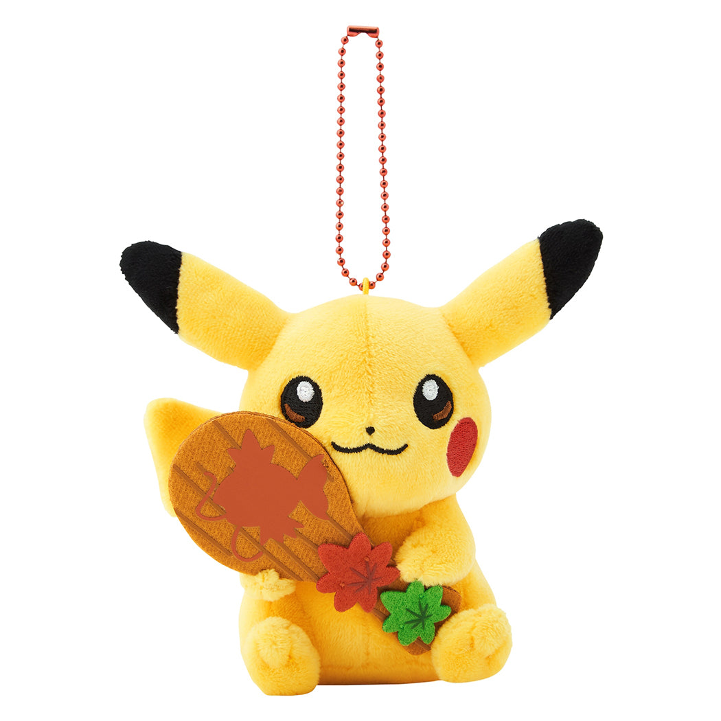 Pokémon Pikachu Shamoji Keychain Plush (Pokémon Center Hiroshima Exclusive)