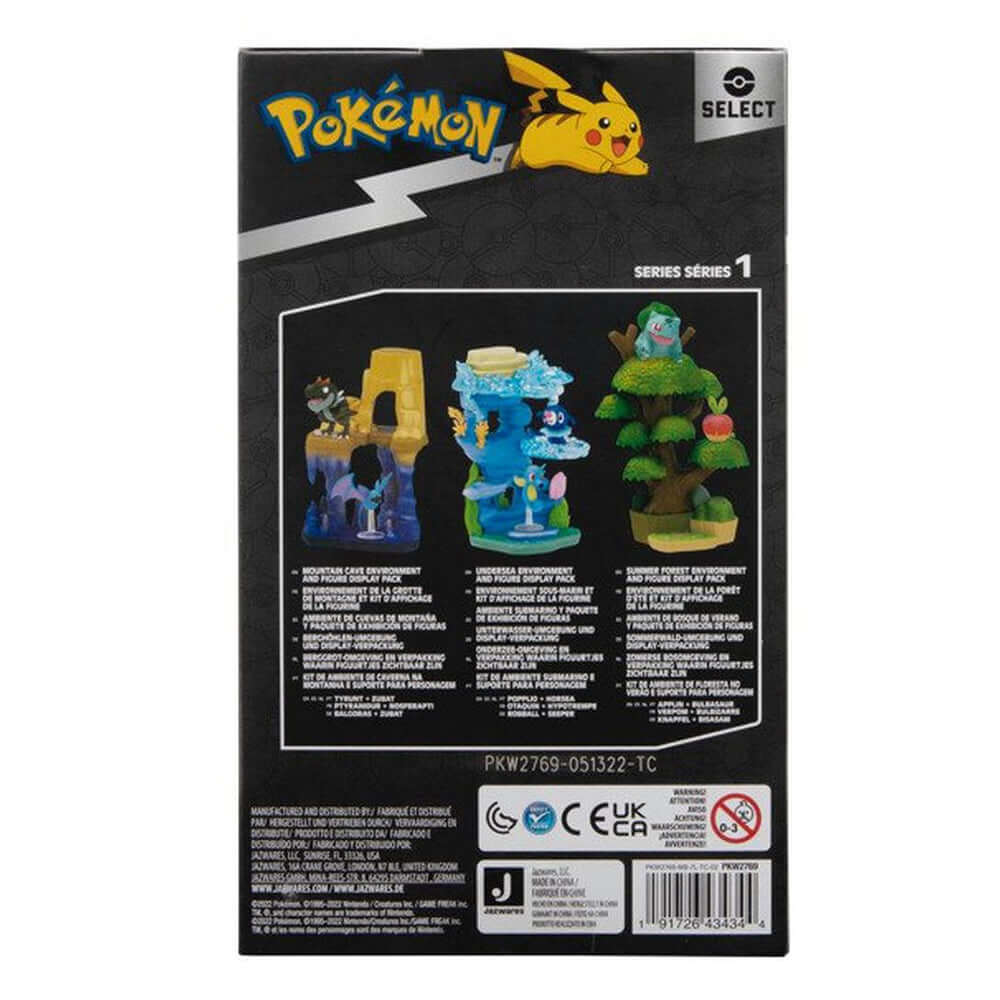 Pokémon Select Underwater Environment Play Set with Popplio and Horsea Toys Figures
