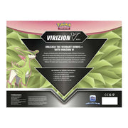 Pokemon TCG: Virizion V Box Back Backside View - The Wright TCG