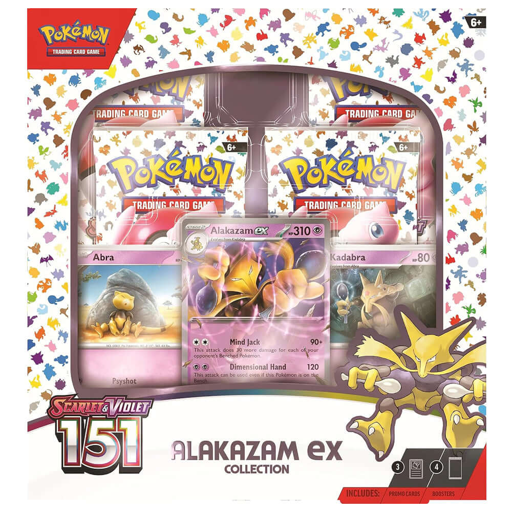 Pokemon TCG: Scarlet & Violet - 151 Alakazam ex Collection Box - The Wright TCG