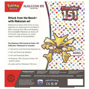 Pokemon TCG: Scarlet & Violet - 151 Alakazam ex Collection Box Back Backside - The Wright TCG