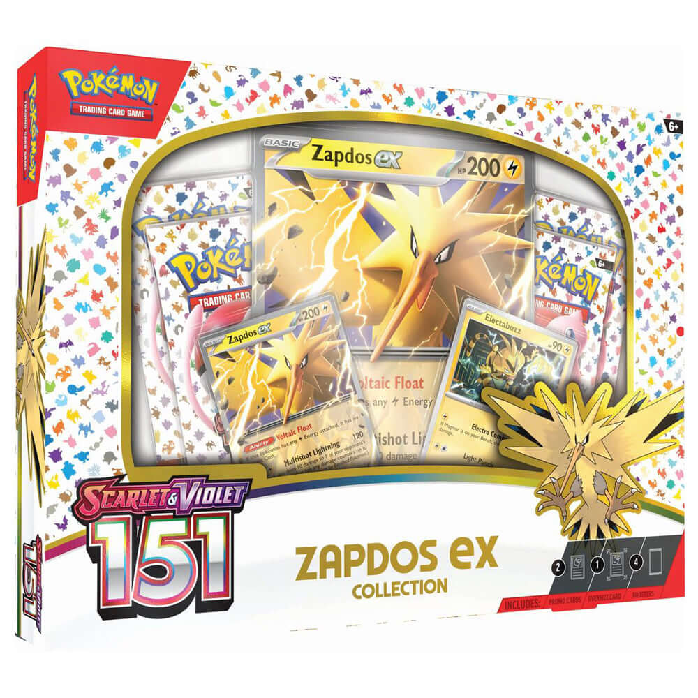 Pokemon TCG: Scarlet & Violet - 151 Zapdos ex Collection Box - The Wright TCG