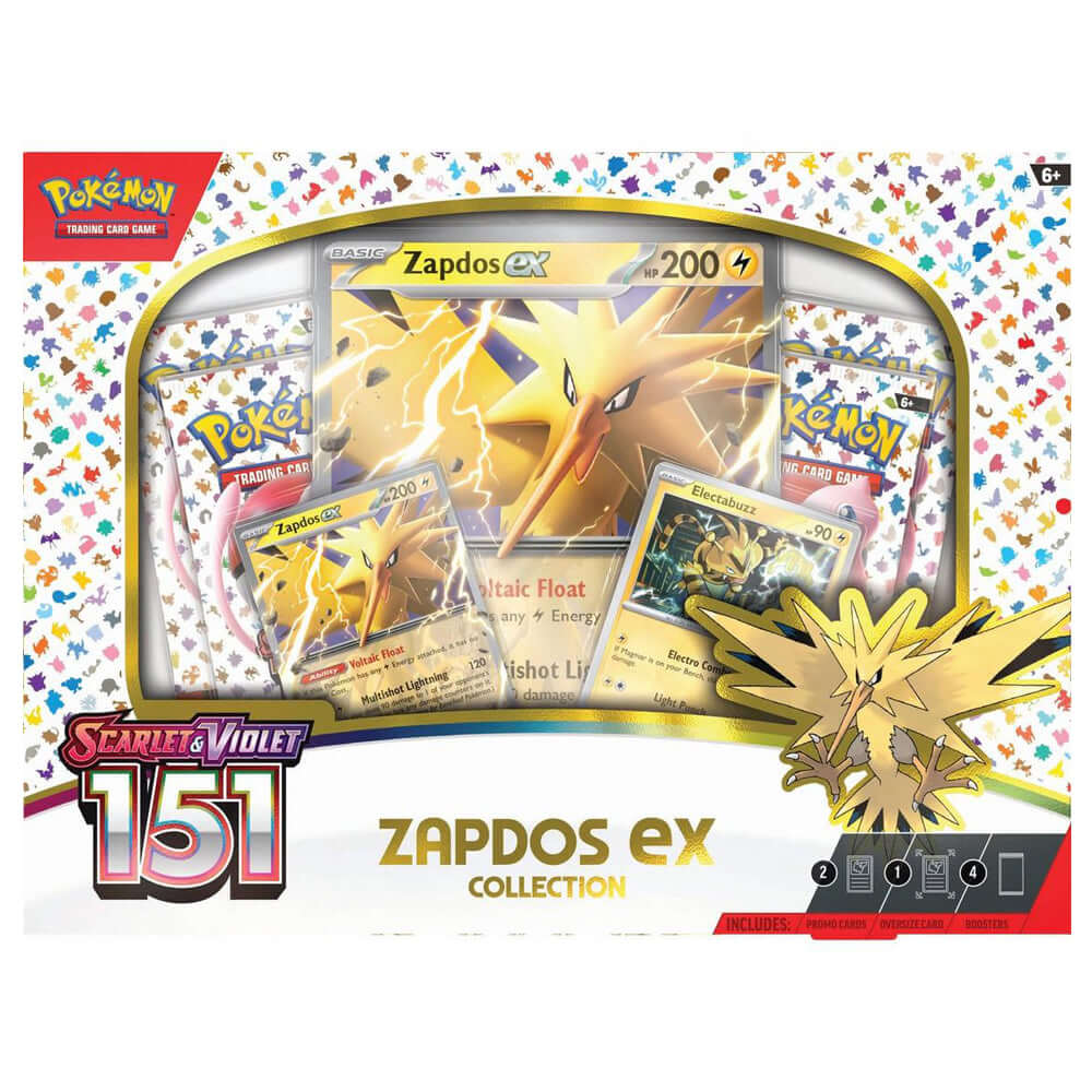 Pokemon TCG: Scarlet & Violet - 151 Zapdos ex Collection Box - The Wright TCG