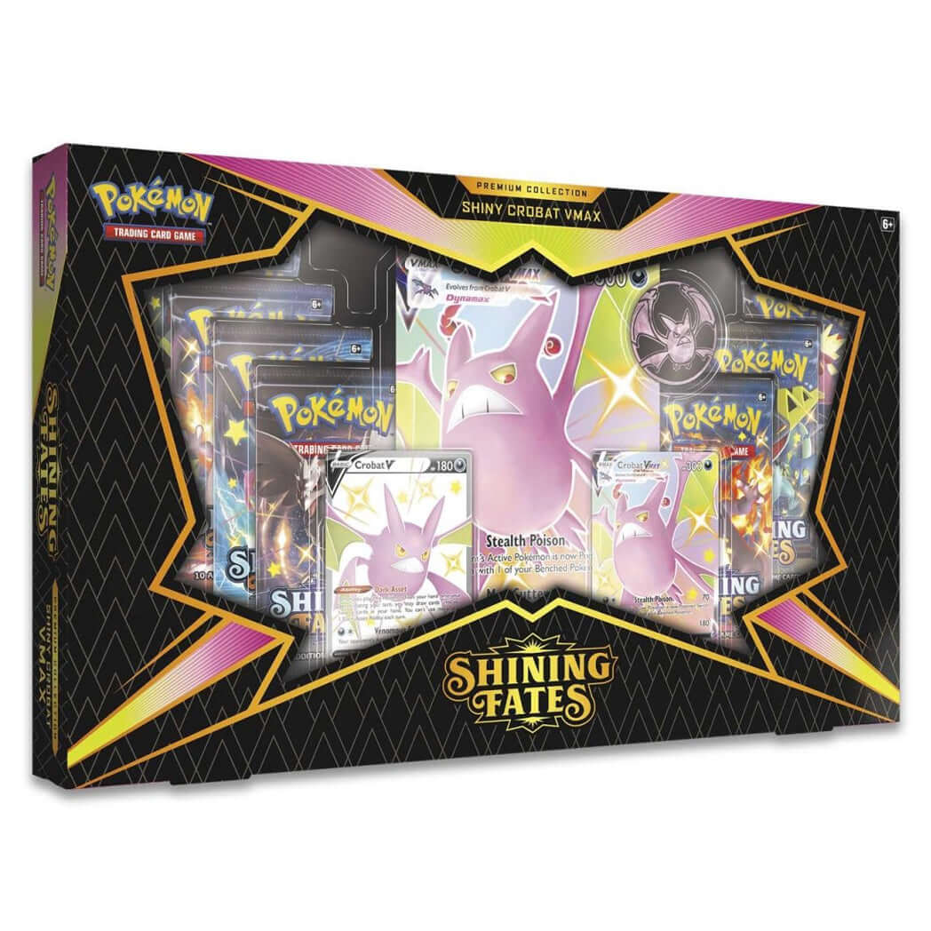 Pokemon TCG: Shining Fates Shiny Crobat VMAX Premium Collection - The Wright TCG