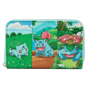 Pokemon Loungefly Bulbasaur Evolutions Zip Around Wallet - The Wright TCG