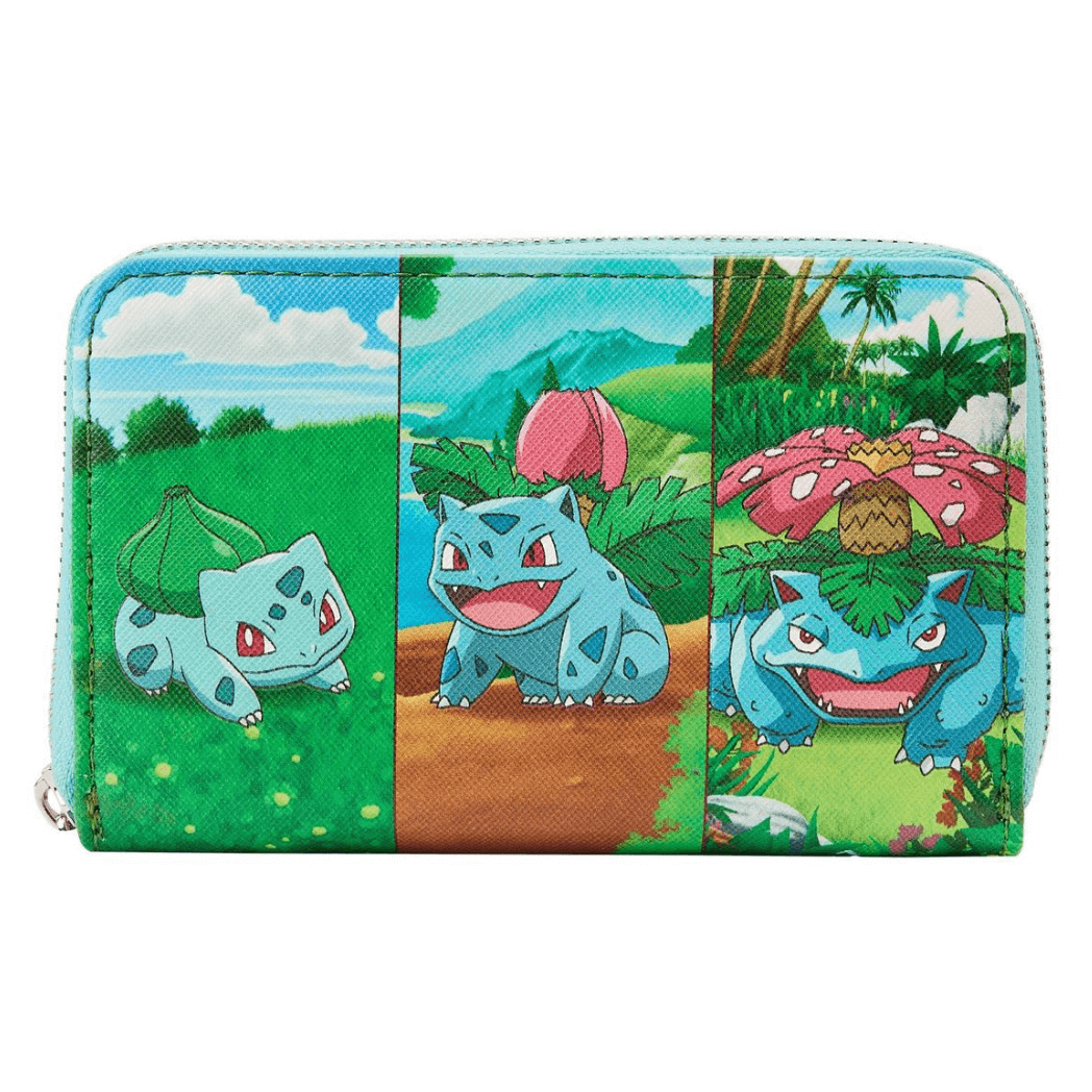 Pokémon Loungefly Bulbasaur Evolutions Zip Around Wallet