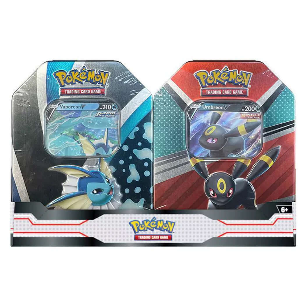 Pokemon TCG: V Heroes Bundle Tin Vaporeon & Umbreon - The Wright TCG